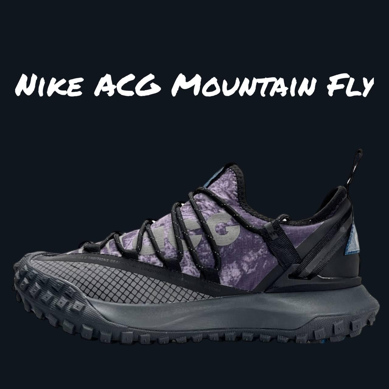 Чоловічі текстильні кросівки Nike ACG Mountain Fly Low Grey, текстильні кеди Найк сірі 41