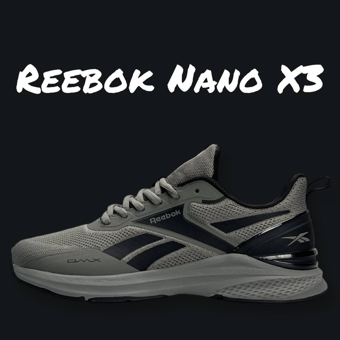 Чоловічі текстильні кросівки Reebok Nano X3 Olive Black, кеди Рибок текстиль оливкові 41