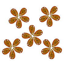 Набір Стрази крапля, пришивні 10х11мм, золото 25 шт.