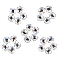 Набір Стрази з гранями, пришивні 16 мм, білі 25 шт.