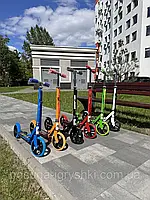 Самокат двоколісний SR 2-010-1 сталевий, 2 колеса ПУ 200мм, кермо регул. від 90 до 101см, підніжка 46-10см, фото 2