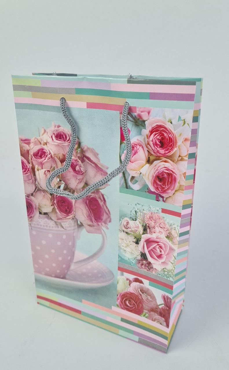 Паперовий пакет подарунковий Середній 17/26/8 (артSV-139) (12 шт.), фото 1