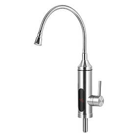 Проточник SDS-F06T кухня поворот.рефлекторн. вилив гайка неірж сталь (3 кВт + датчик темп.) {10/1}