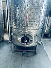 Ємність ЄВН-С 5000 закрита з конусним дном, сорочкою охолодження, верхнім та нижнім люком, фото 9