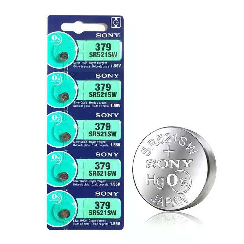 Батарейка SONY 379 SR521SW 1.55V 5 штук