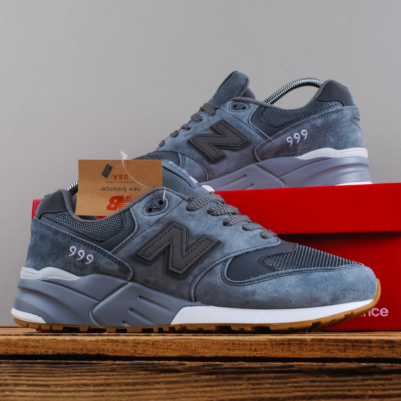Чоловічі Кросівки New Balance 999 сірі, фото 1