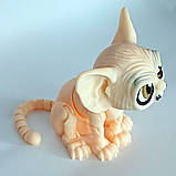 Іграшка 3D Кіт Ларі, 24 см/3д іграшка надрукована на принтері/ Рухома 3д іграшка Котик, фото 2