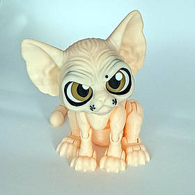 Іграшка 3D Кіт Ларі, 24 см/3д іграшка надрукована на принтері/ Рухома 3д іграшка Котик