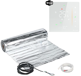 Алюмінієвий мат Mexell (1м2/150Вт) з терморегулятором Ecoset PWT 006 Wi-Fi