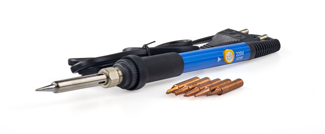 Паяльник електро 40W, термостат, наконечники MIOL 99-500