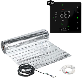 Алюмінієвий мат Mexell (2м2/300Вт) з терморегулятором Ecoset PWT 006 Wi-Fi