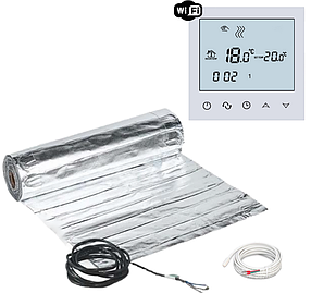 Алюмінієвий мат Mexell (1м2/150Вт) з Wi-Fi терморегулятором Beok TGT 70 І TDS 21