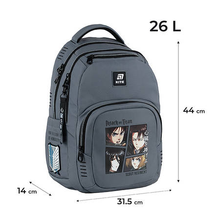Рюкзак Kite Education teens AT25-903L Attack on Titan, фото 1