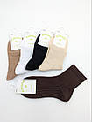 Жіночі середні шкарпетки Корона в сітку, літні однотонні бамбукові висока резинка. Розмір 37-41, 10 пар/уп. мікс, фото 3