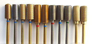 Фрези Циліндр Манікюрні Твердосплавні+реверсивні фрези