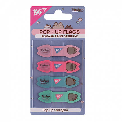 Закладки Pop-up Yes Pusheen пластик 80 шт
