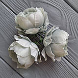 Півонії м'ятні тканини, діаметр 6 см — набір 25 шт., фото 3