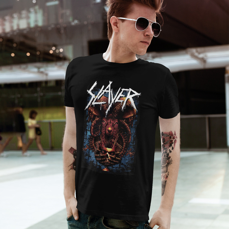 Футболка унісекс Slayer (Ram) XS чорний, фото 1