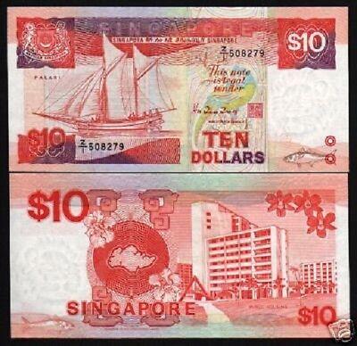 Сінгапур/Singapore 10 Dollar (1988) Pick 20 UNC