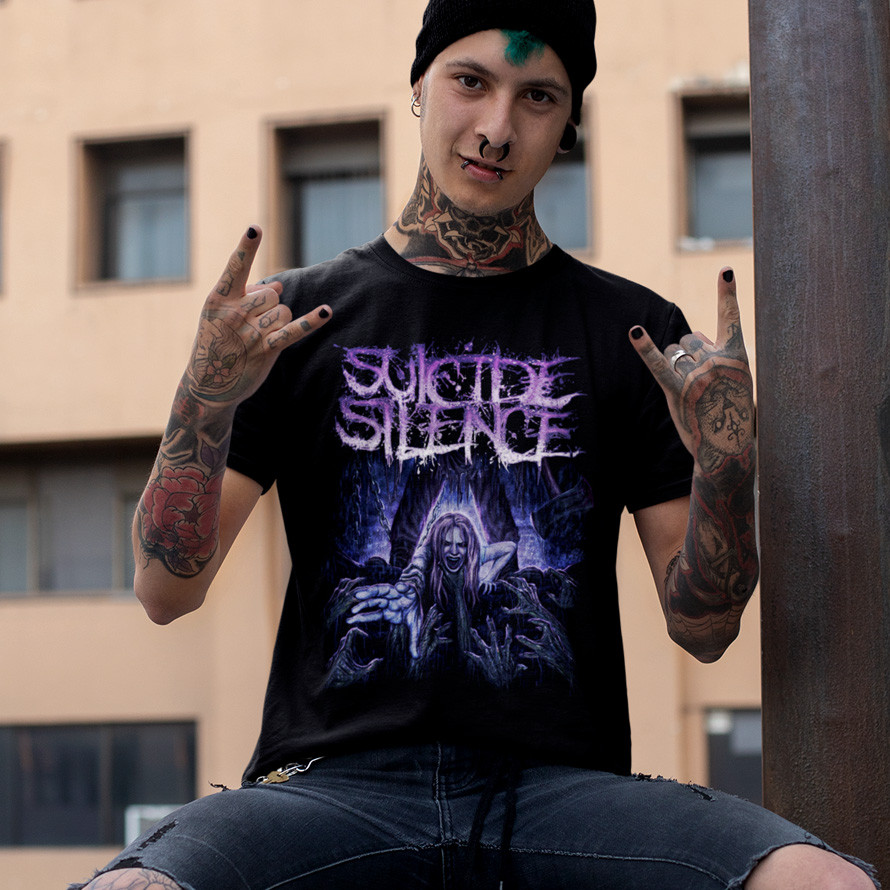 Футболка унісекс Suicide Silence (Slaves) XS чорний, фото 1