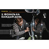Налобний ліхтар ArmyTek Elf C2 v2 (1023LM, 3200mAh, 4000K Samsung LH351D Warm, USB, IP68, 18650, Магніт, Кліпса), фото 6