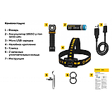 Налобний ліхтар ArmyTek Elf C2 v2 (1023LM, 3200mAh, 4000K Samsung LH351D Warm, USB, IP68, 18650, Магніт, Кліпса), фото 11