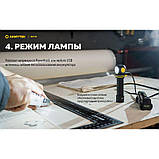 Налобний ліхтар ArmyTek Elf C2 v2 (1023LM, 3200mAh, 4000K Samsung LH351D Warm, USB, IP68, 18650, Магніт, Кліпса), фото 9