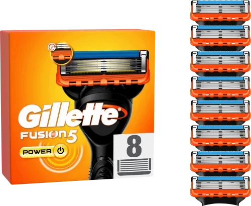 Змінні касети Gillette Fusion Power, на 5 лез (8шт.)