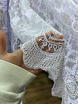 Тюль фатинова корд заввишки 2,8 м. білий холодний, фото 3