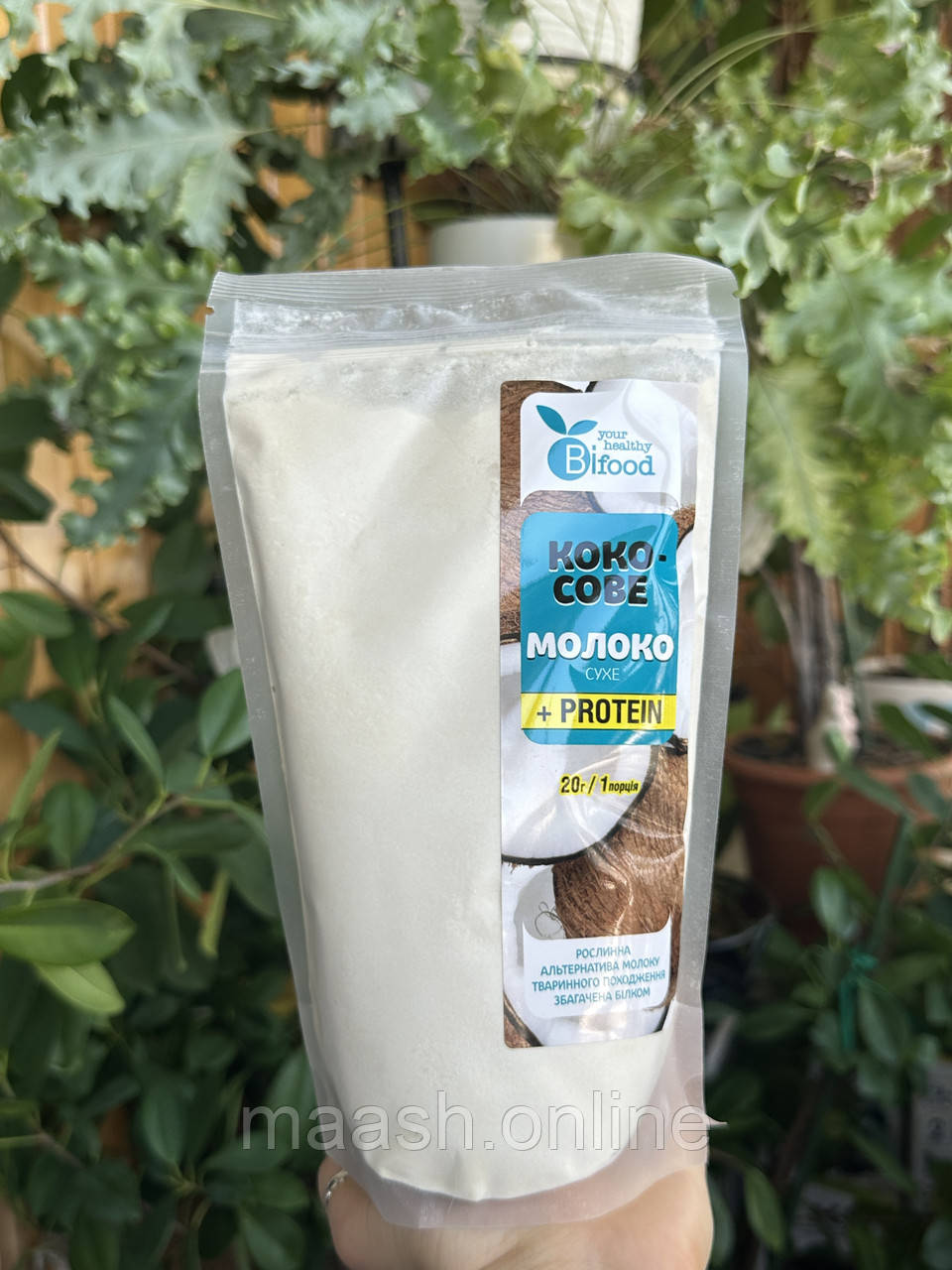 Кокосове сухе молоко з протеїном Bifood, 400 г