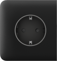 SideCover (basic) [type F] black  Бічна  панель для вбудованої розетки, фото 2