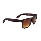 Окуляри Ray Ban Justin 4165 коричневі градієнтом, фото 5