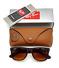 Окуляри Ray Ban Justin 4165 коричневі градієнтом, фото 6