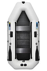 Човен надувний гребний двомісний ΩMega 280LS PS сіра