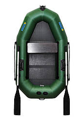 Човен надувний пвх одномісний гребний ΩMega 190LS PS зелена