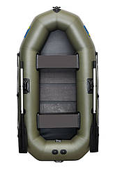 Човен надувний пвх гребний 2-місний ΩMega 245LS хакі