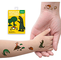 Дитячий набір тимчасових тату Mideer 11 перекладних татуювань із динозаврами, безпечні та прості у використанні!