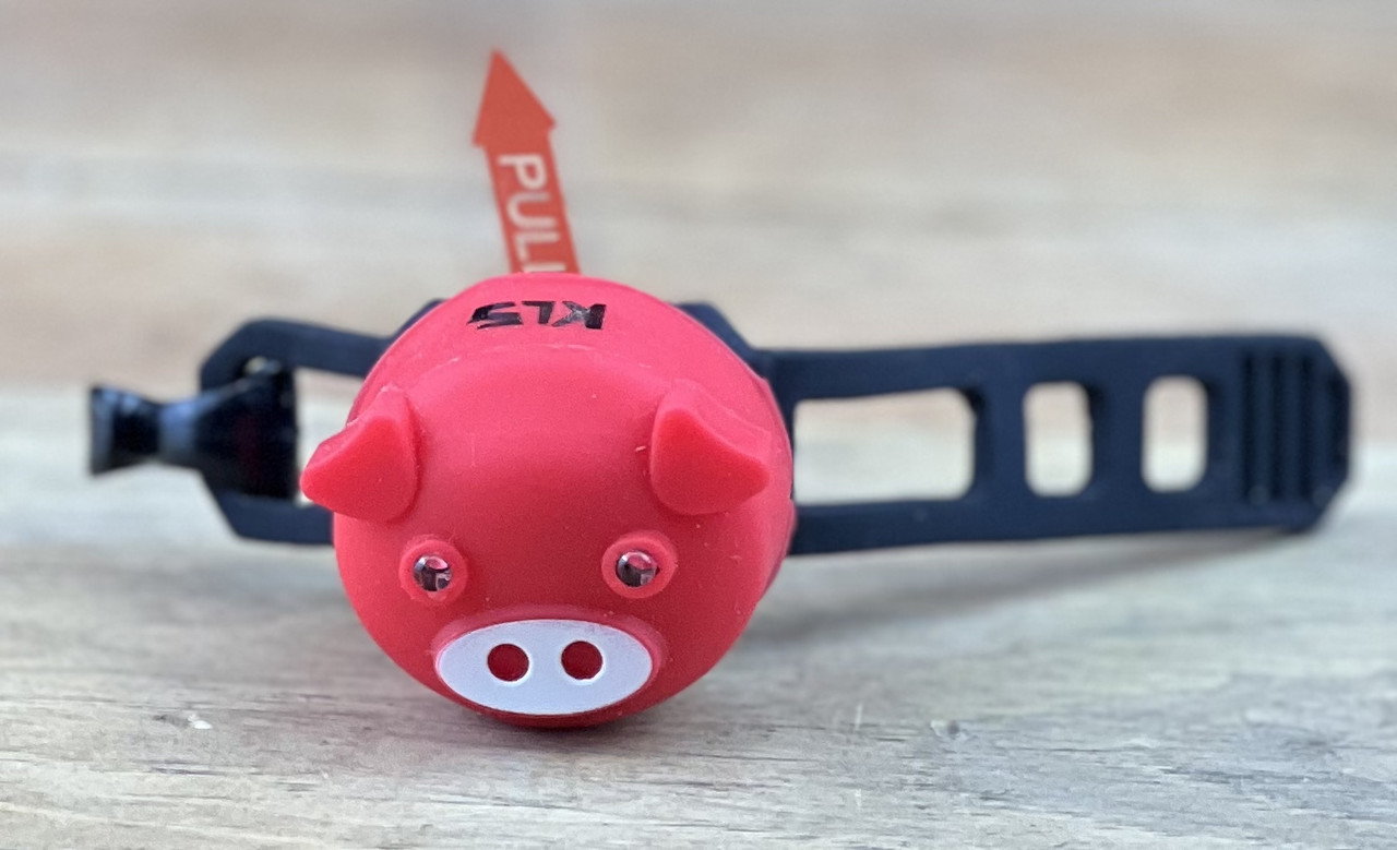 Фонарик на велосипед ліхтарик фара задня KLS PIGGY червоний