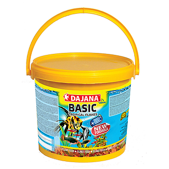 Корм в пластівцях для всіх видів риб TROPICA BASIC 10л/2кг