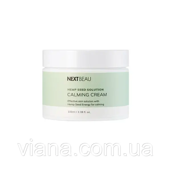 Заспокійливий крем для обличчя з олією конопляного насіння Nextbeau Hemp Seed Solution Calming Cream 100 мл