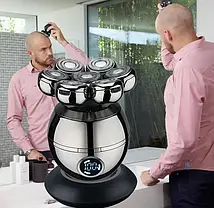 Акумуляторна електробритва для чоловіків із плавальними головками Men`s Shaver RQ8870, фото 5