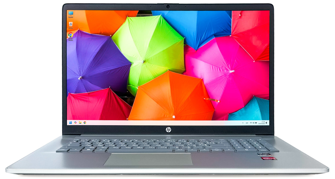 Ноутбук HP Laptop 17-cp0003sf: AMD Ryzen™ 7 5700U / RAM 16 ГБ / SSD 1 ТБ / AMD Radeon™ Graphics /17.3"