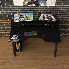 Ігровий стіл з надбудовою для геймерів із металу і ЛДСП Rasin RS-25 ZEUS-Game