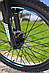 Стильний спортивний алюмінієвий велосипед S200, колеса 24"*2.25", рама 14", чорно-синій, фото 5