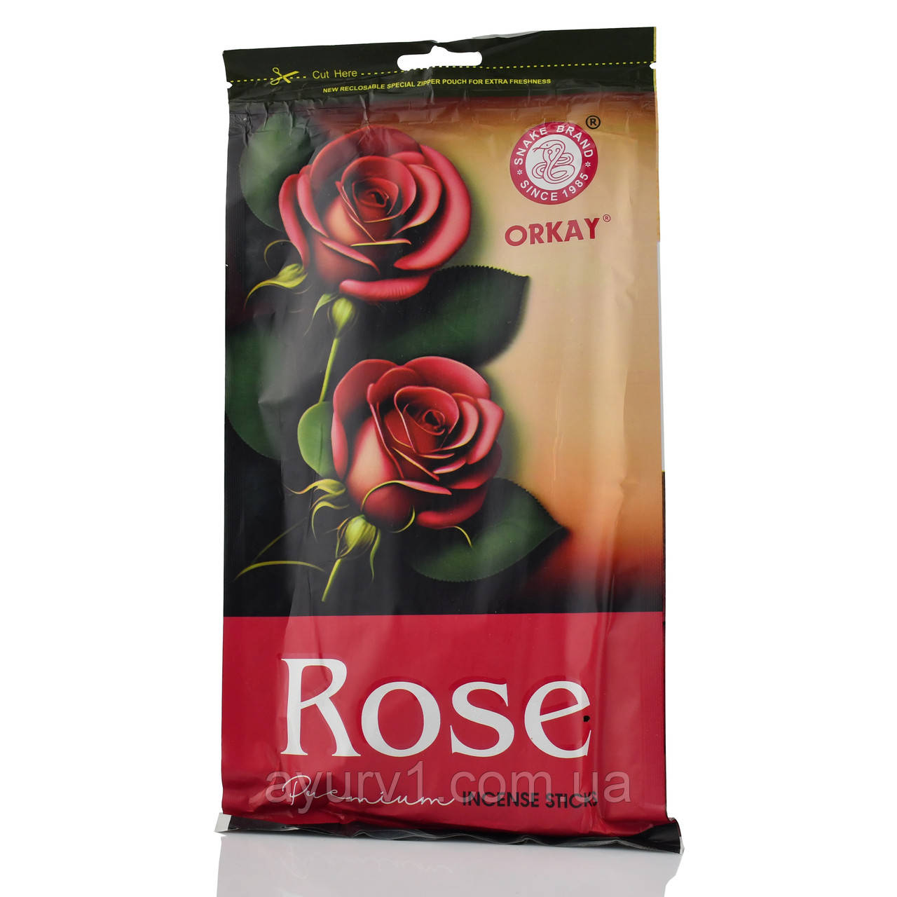 Аромапалочки, угольные, Rose, Orkay, 110gm