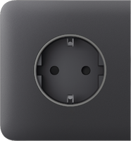 SideCover (basic) [type F] graphite Бічна панель для вбудованої розетки, фото 2