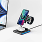 Бездротова зарядка Qi 3in1 wireless charger RGB, 23W, XYJ WW3, фото 2