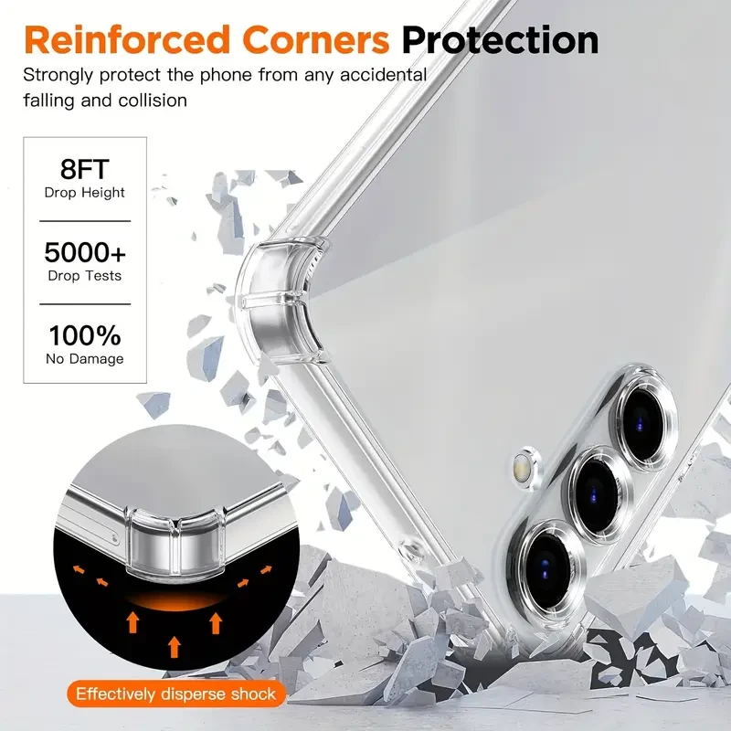 Протиударний прозорий чохол для Samsung Galaxy A56 5G (SM-A566) Протиударний прозорий чохол для Samsung Galaxy A56 5G (SM-A566)