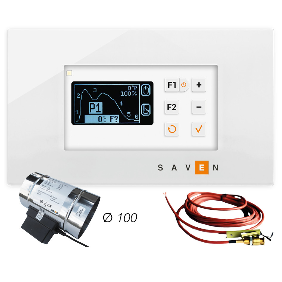 Автоматичний оптимізатор горіння SAVEN AutoBurn WT-100 з датчиком відкриття дверцят