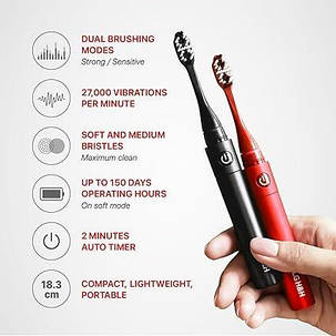 Електрична зубна щітка LG Reach Dual Sonic, 1 ручка, 4 насадки, 2 режими чищення, фото 3
